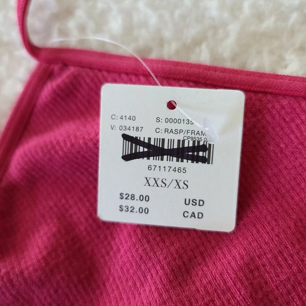 by Anthropologie Seamless Midsommar Lace Back Bralette XXS/XS Pink NWT - Picture 4 of 8
